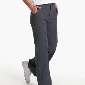 Vuori Meta Wideleg Pants (short length) in Charcoal - Size Small